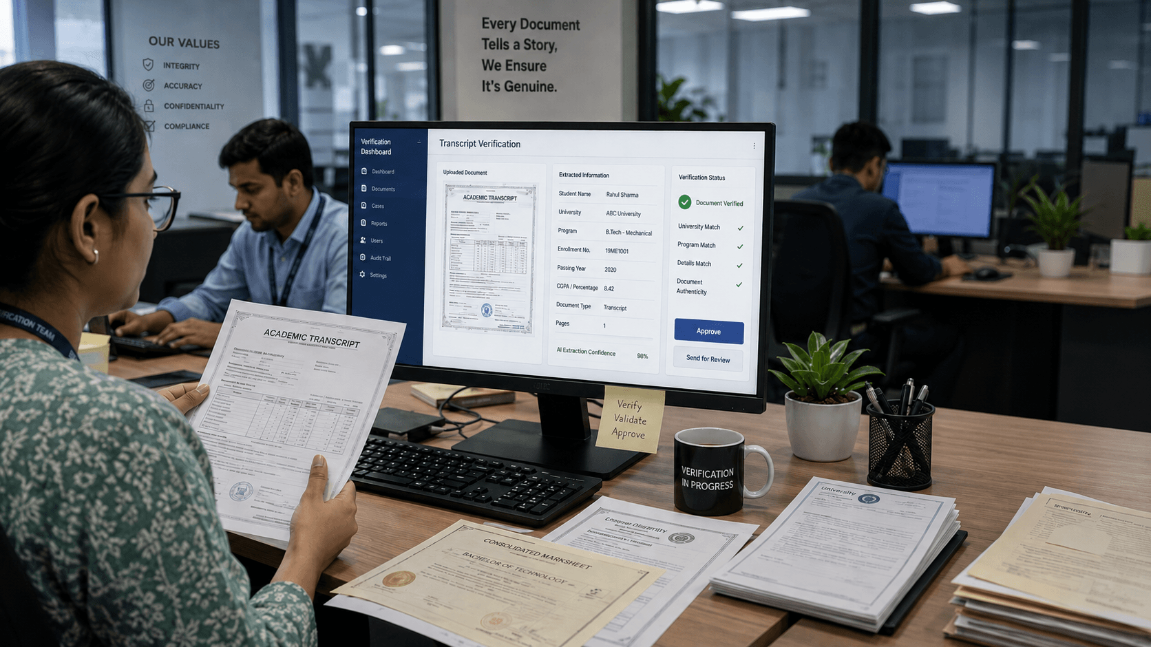 Transcript Verification